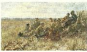 Peter Severin Kroyer skagen jaegere oil painting